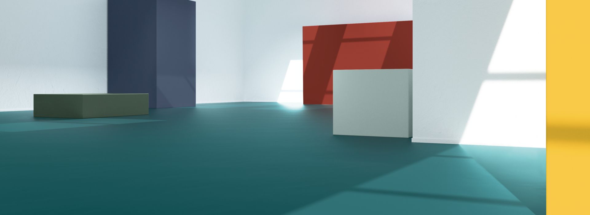 noraplan uni rubber flooring in public space