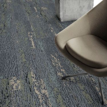 Detail of Interface Uprooted plank carpet tile with chair image number 1