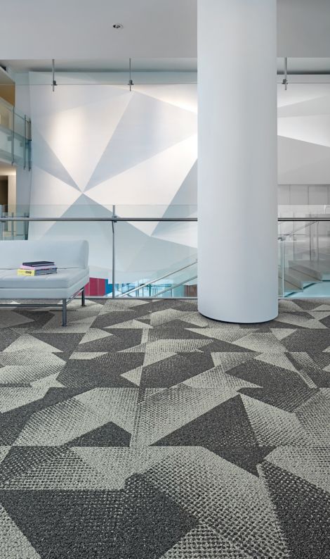Interface Upward Bound carpet tile in office common area