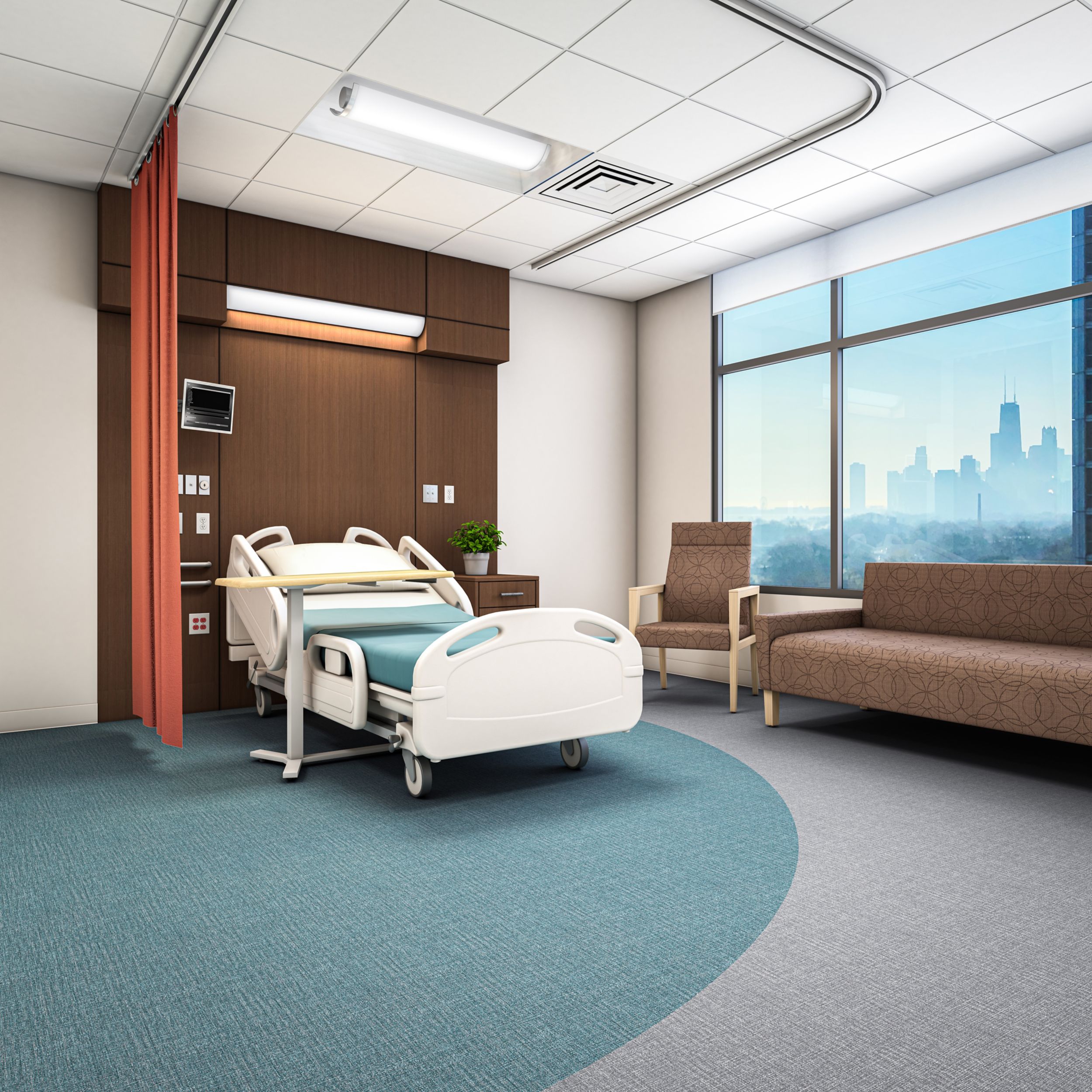 Interface Looped vinyl sheet in hospital setting numéro d’image 6