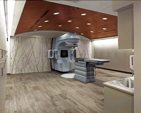 Interface Vermont carpet tile in healthcare x-ray room