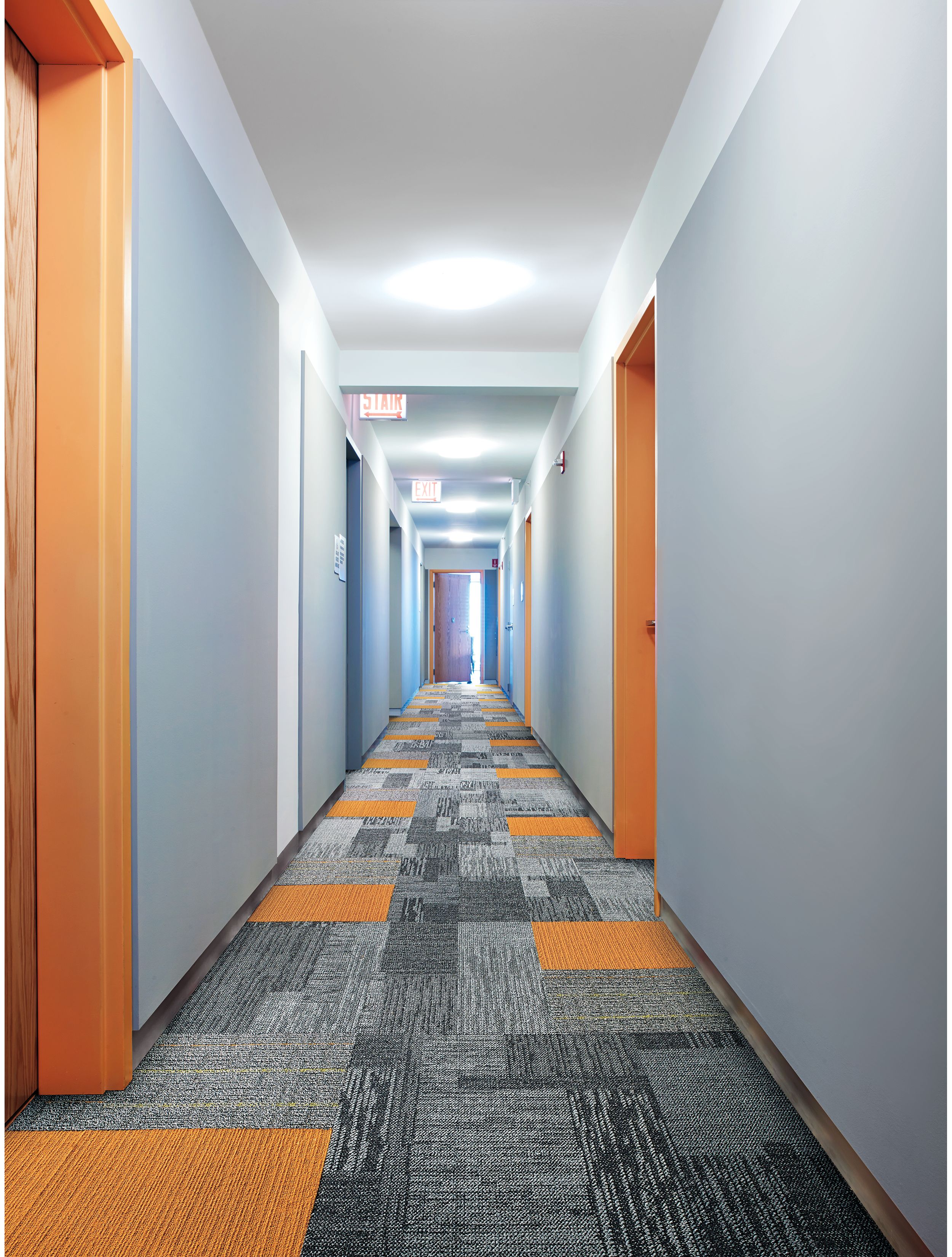 Interface Sidetrack carpet tile in a hallway image number 7