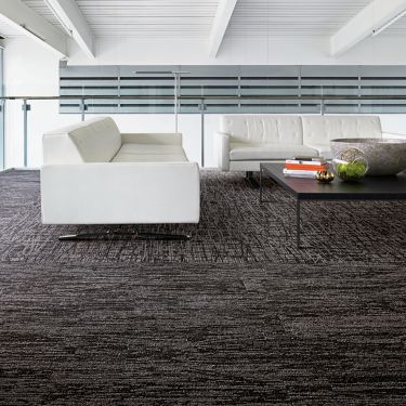 Interface WE151 and WE153 carpet tile in seating area with couch numéro d’image 1