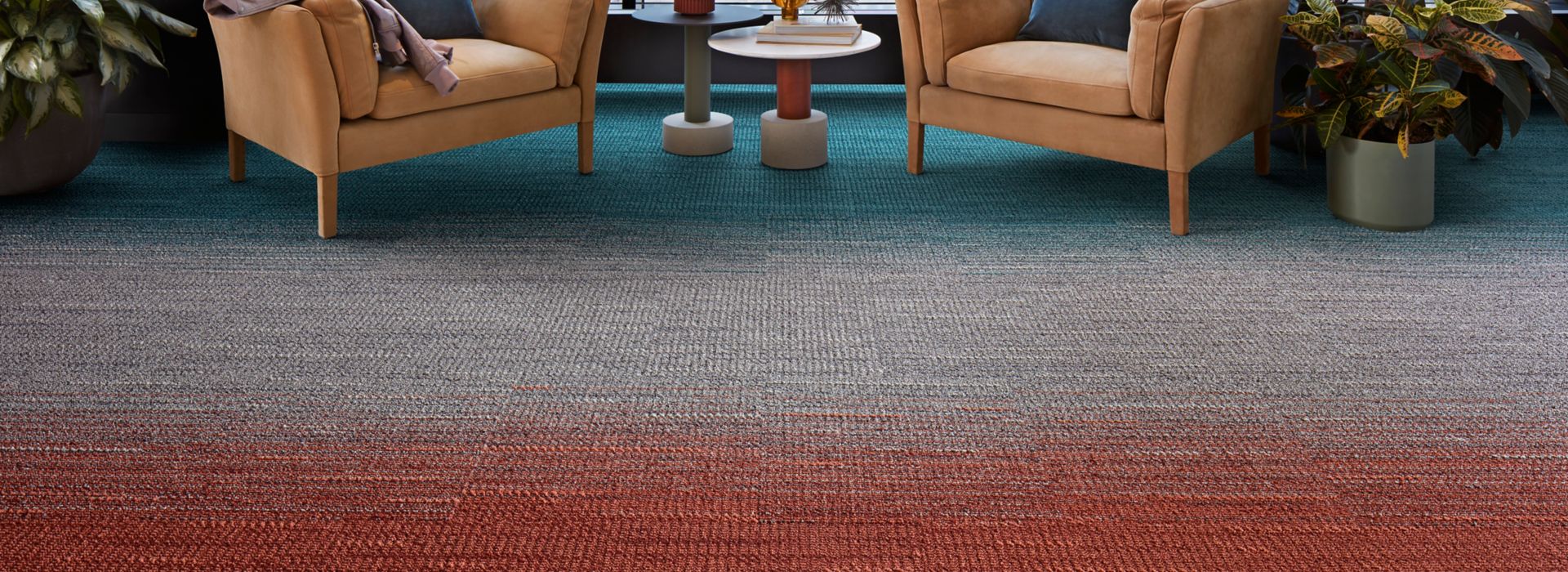 Interface WG100 and WG200 carpet tile in lobby