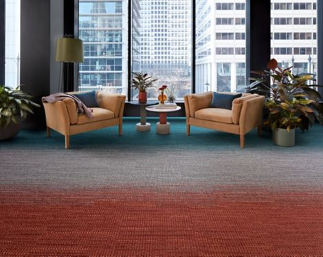Interface WG100 and WG200 carpet tile in lobby imagen número 3