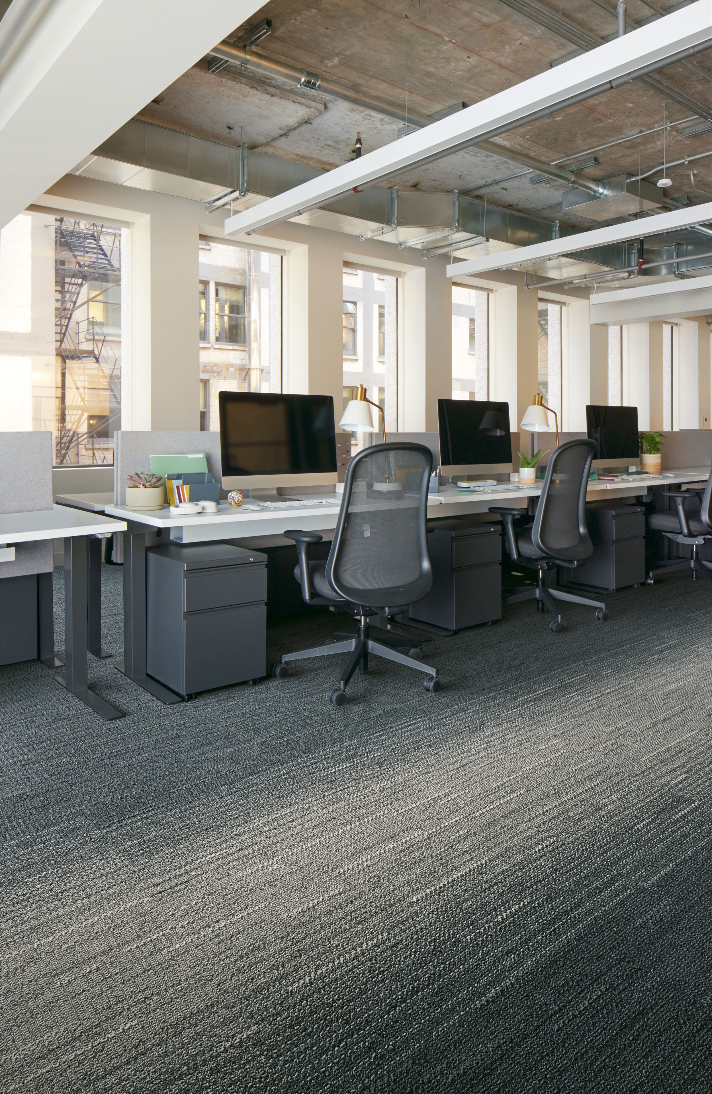 Interface WG100 and WG200 carpet tile in open office imagen número 1