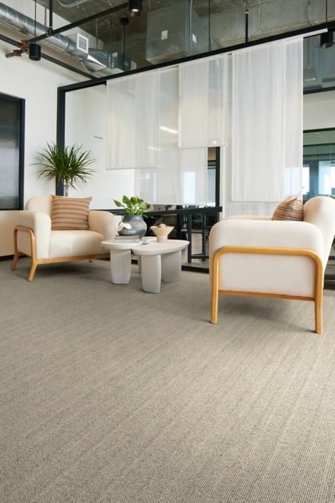 Interface WW860 plank carpet tile in workplace lobby image number 6