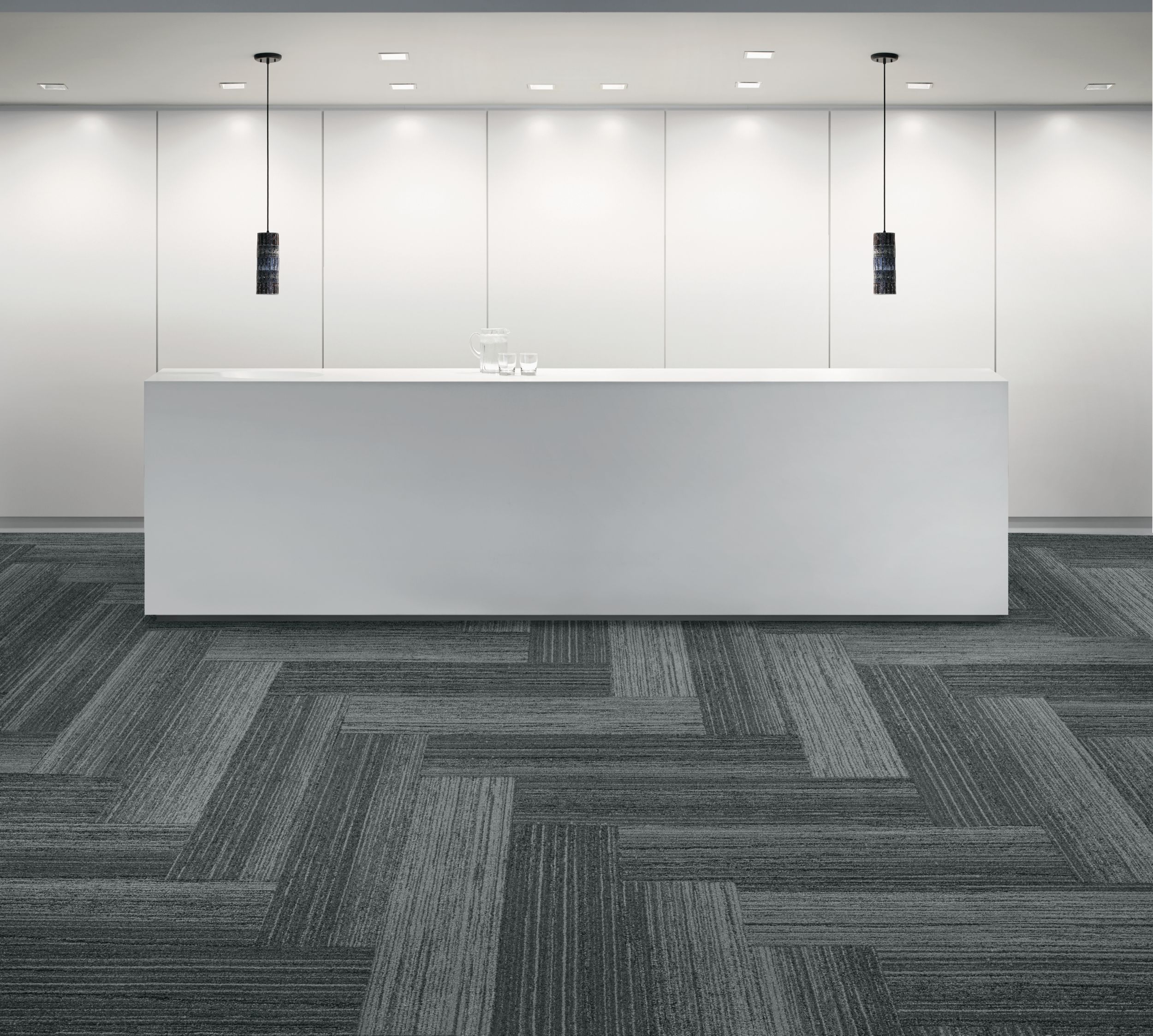 Interface Walk the Plank plank carpet tile in lobby area with reception desk numéro d’image 9