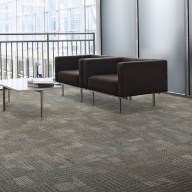 Interface Work carpet tile in lobby setting with couch and chairs image number 1