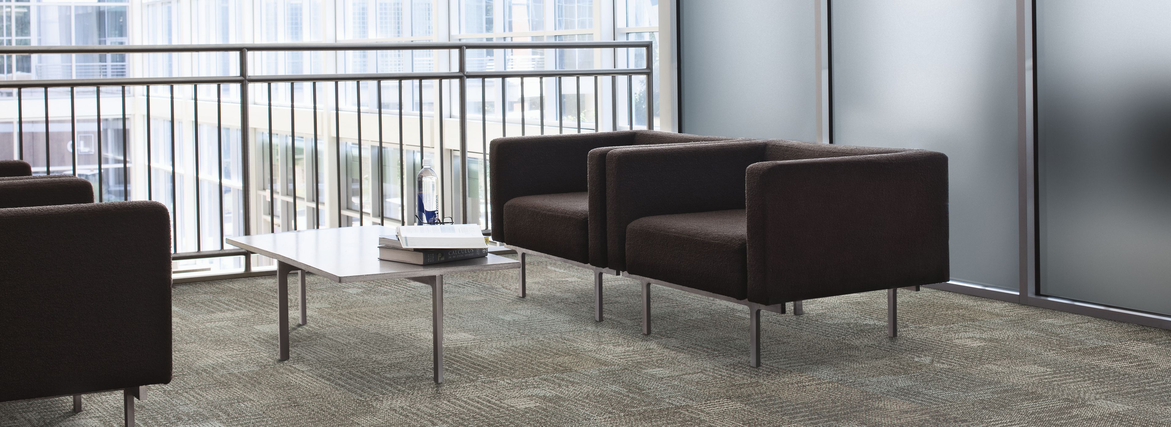 Interface Work carpet tile in lobby setting with couch and chairs image number 1