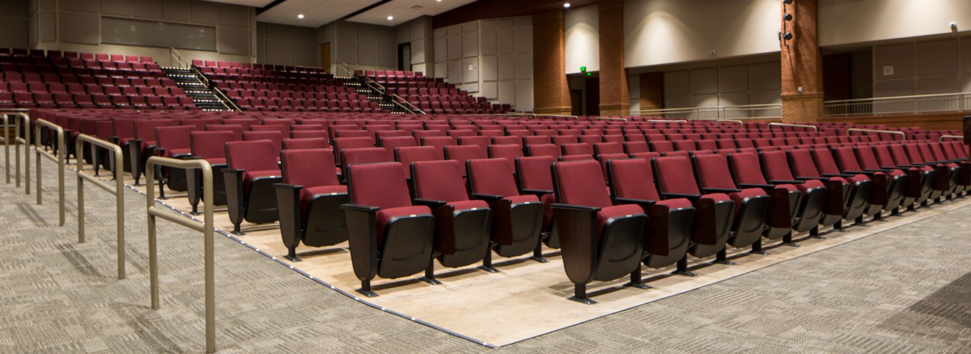 Interface CT101 carpet tile in auditorium