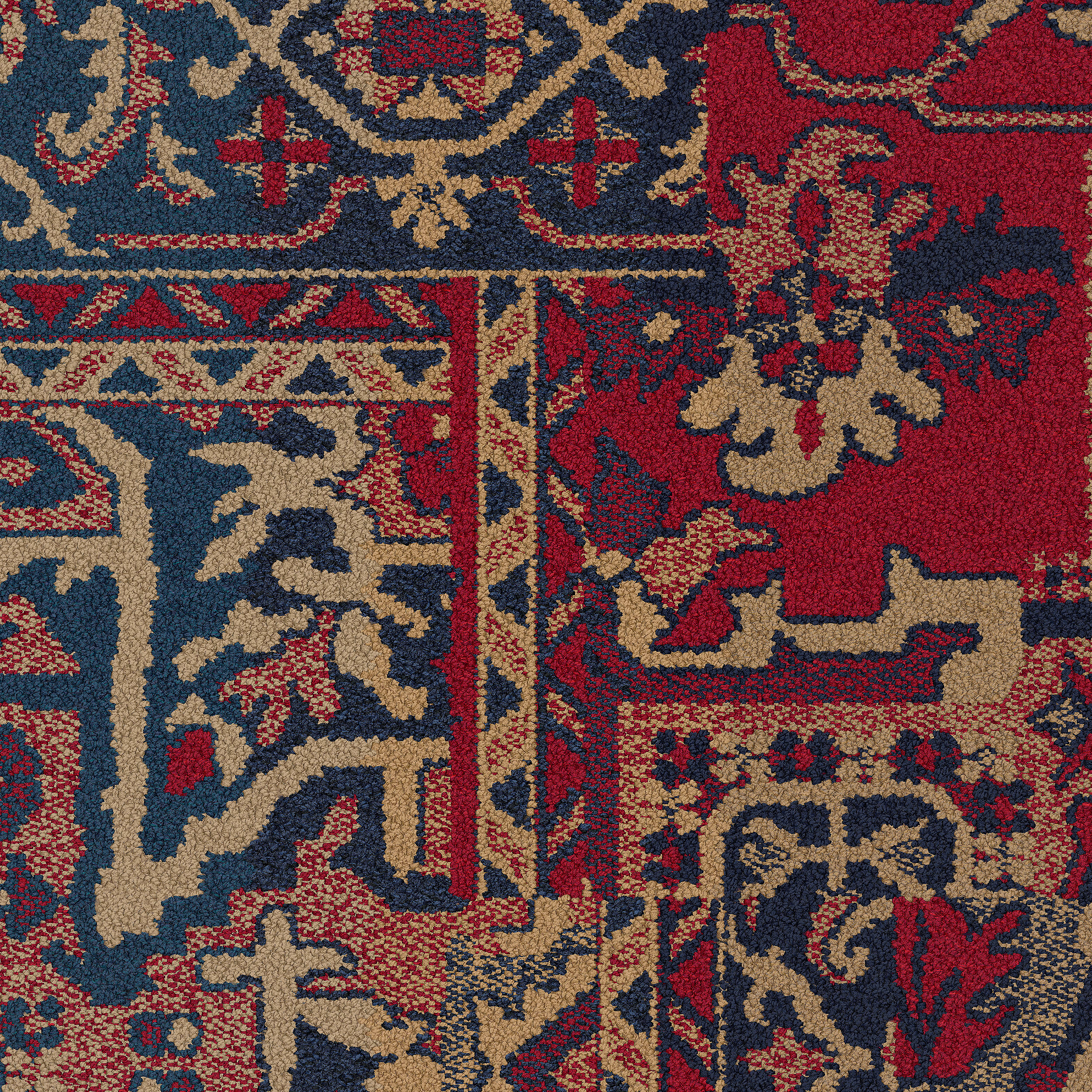 Antiquities carpet tile in Crimson Bildnummer 6