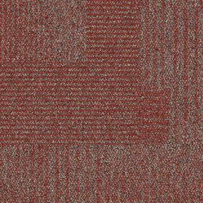 Come and Go Carpet Tile in Cayenne