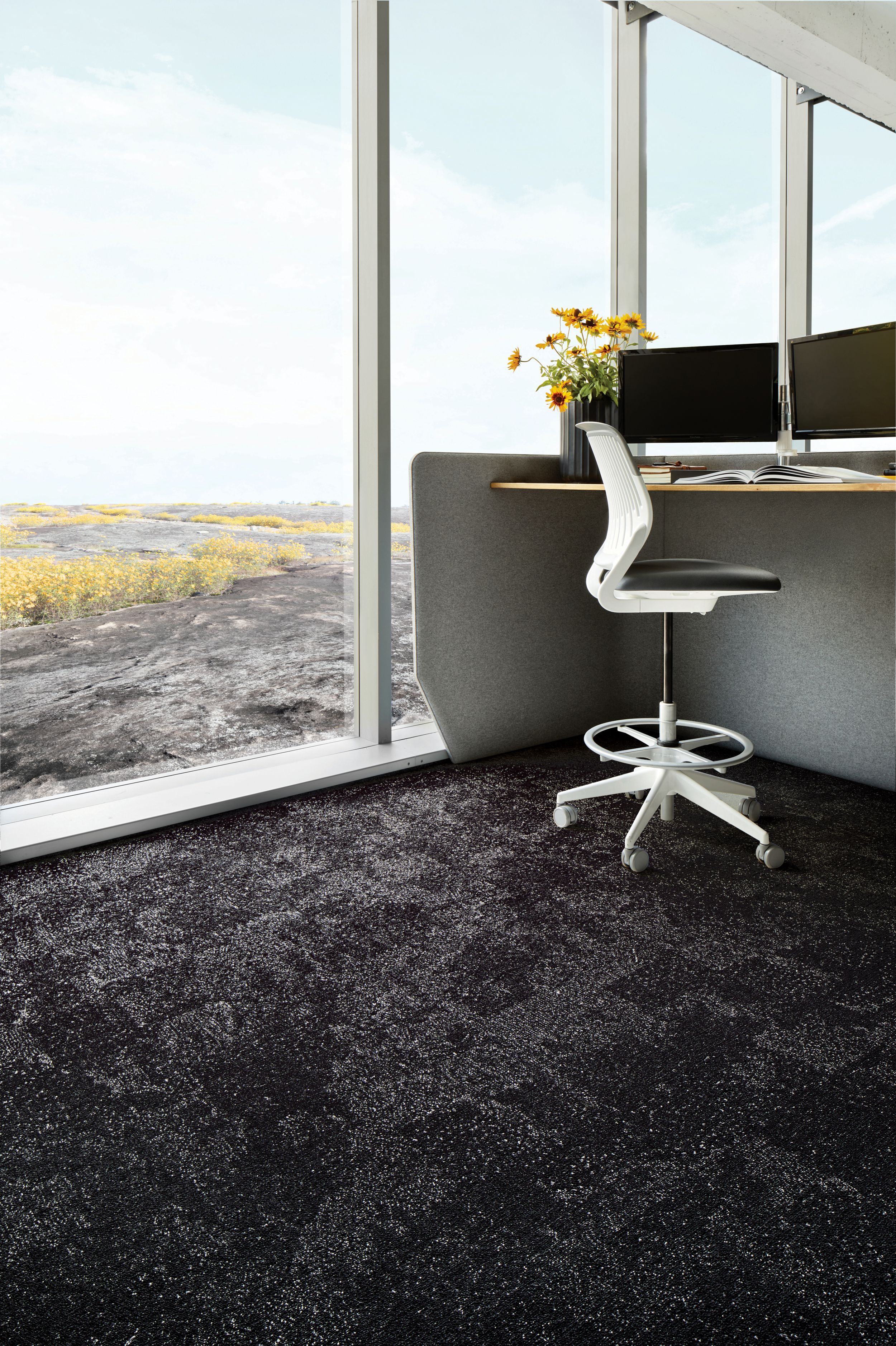Interface Flat Rock carpet tile with desk image number 1