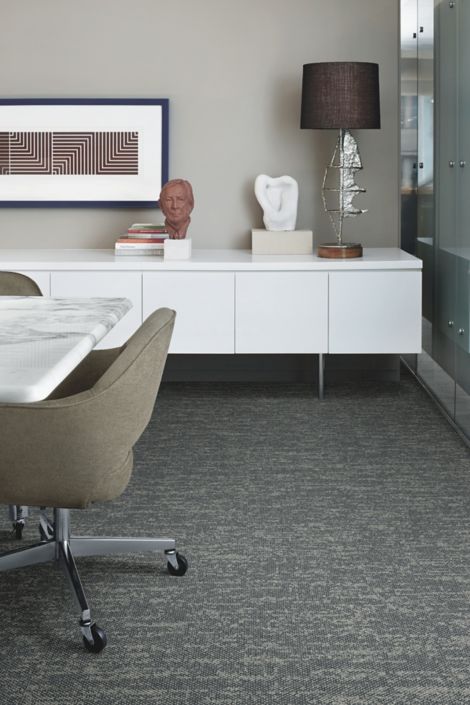 Interface Heart Strings carpet tile in private office with white credenza image number 3