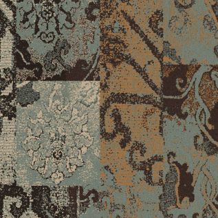 Hip History Carpet Tile In Cerulean image number 2