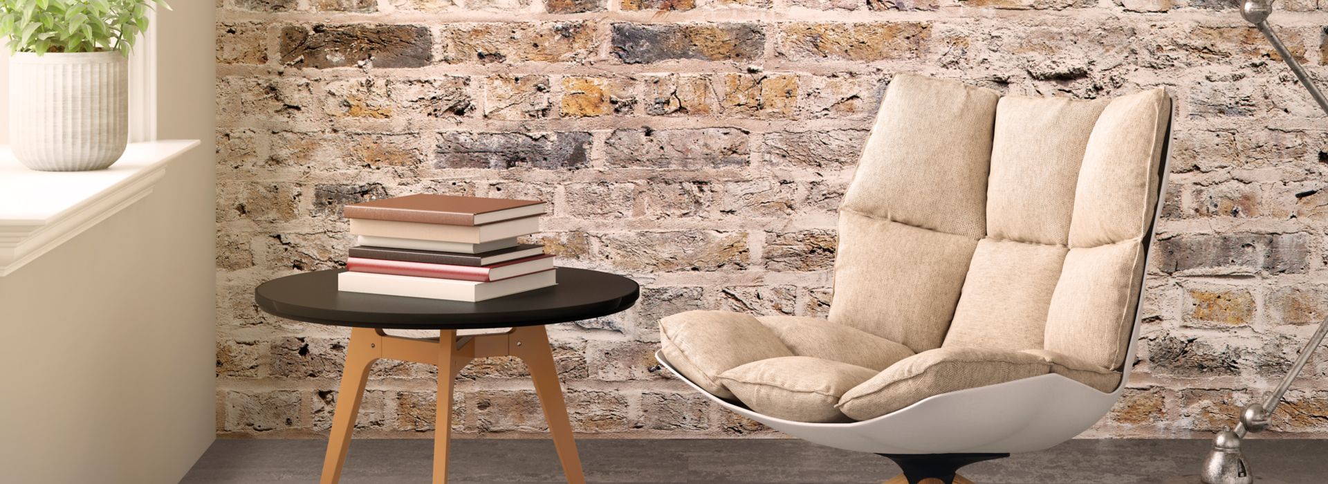 norament 926 arago rubber flooring in seating area