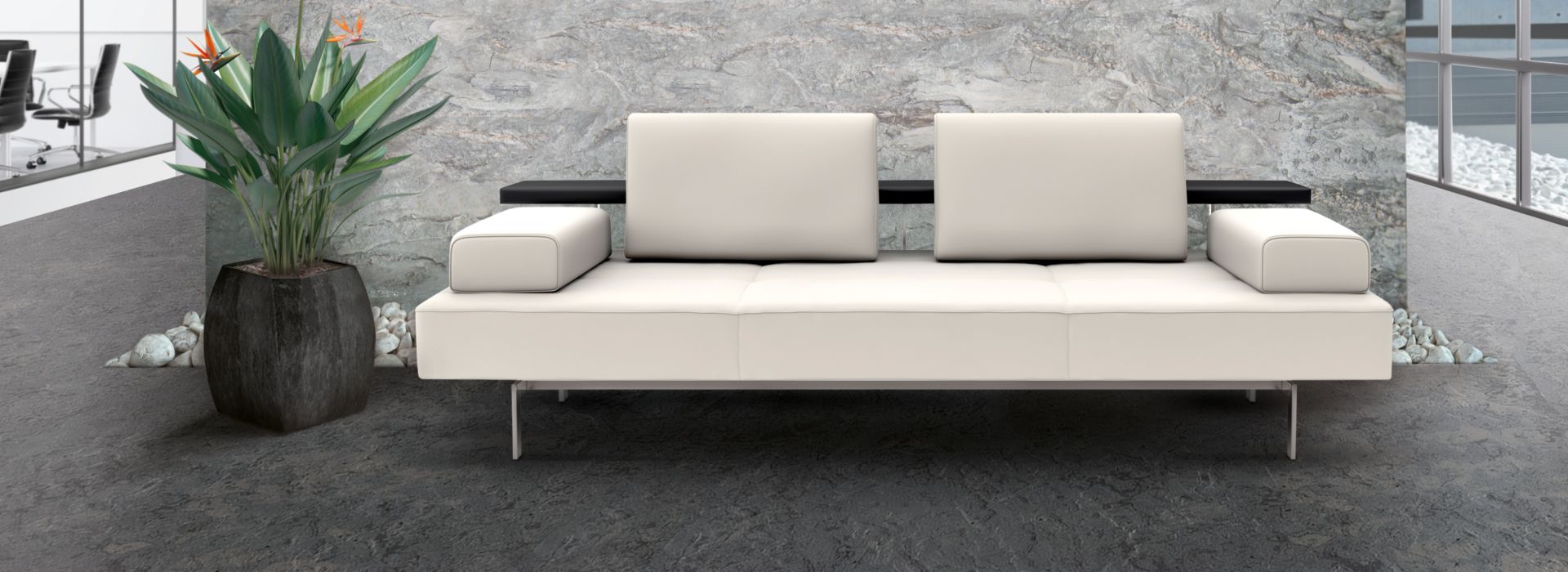 norament 926 arago rubber flooring in lobby