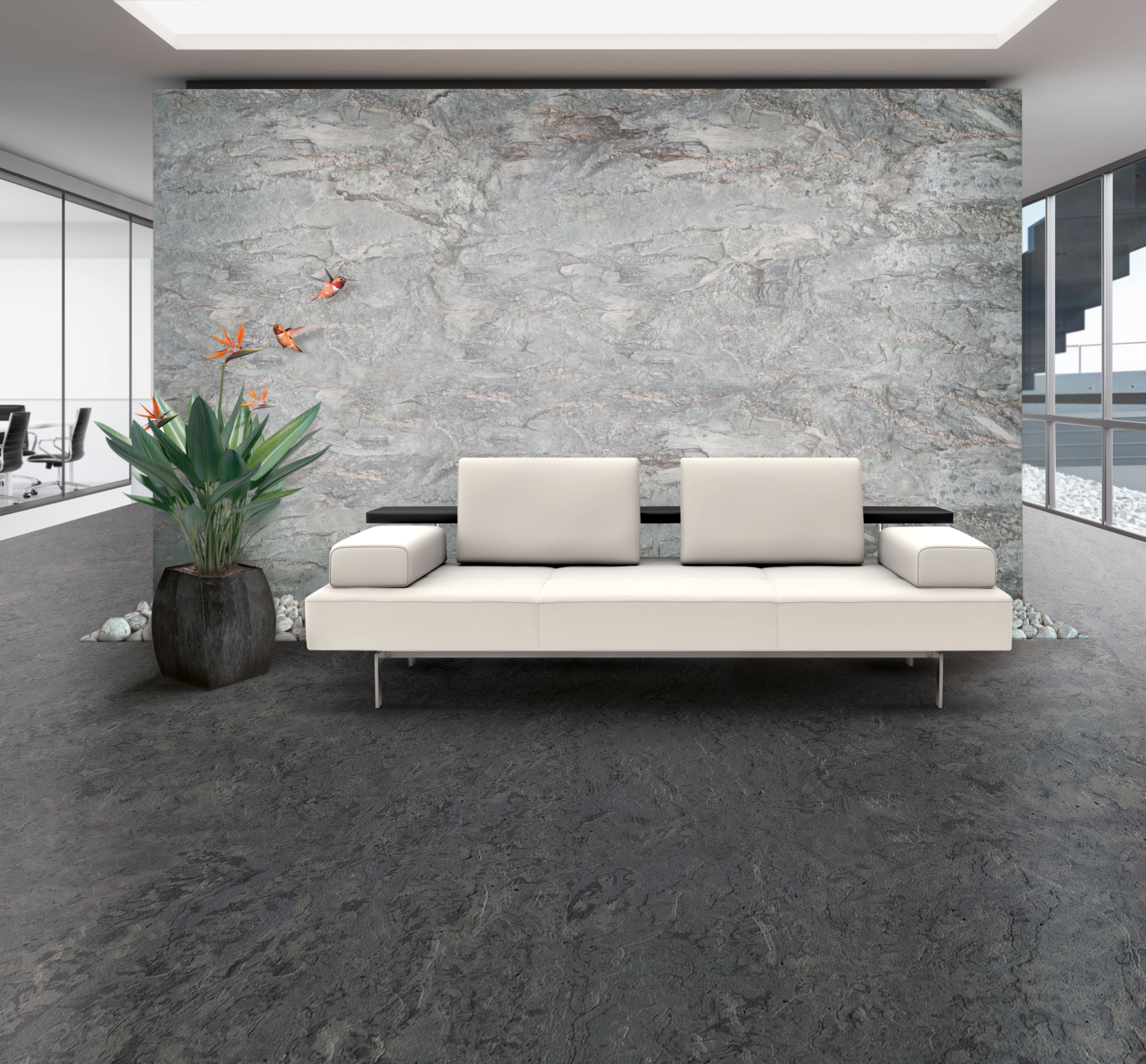 norament 926 arago rubber flooring in lobby imagen número 2