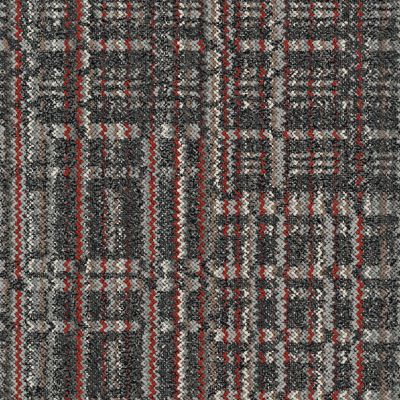 Knit Intent Carpet Tile in Charcoal/Cayenne