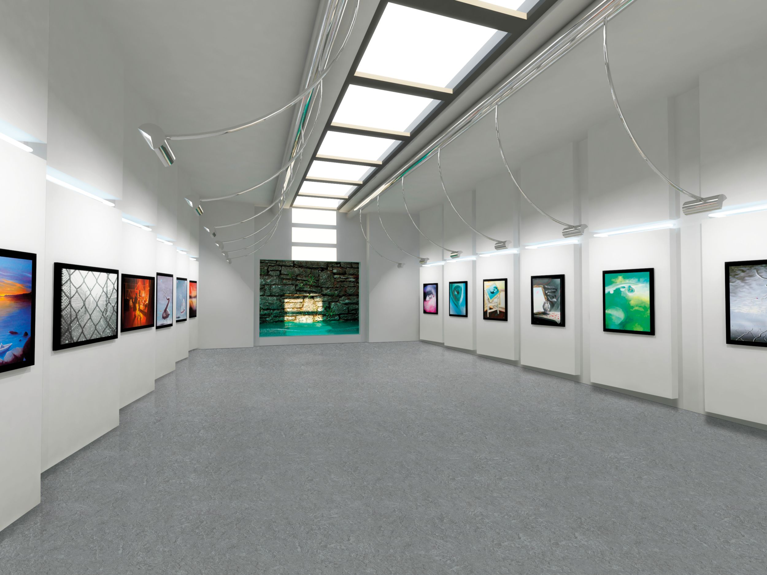 norament 926 arago rubber flooring in art gallery imagen número 8