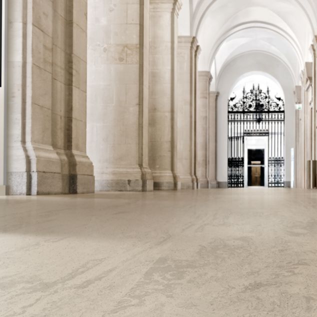 norament 926 castello rubber flooring in public space corridor