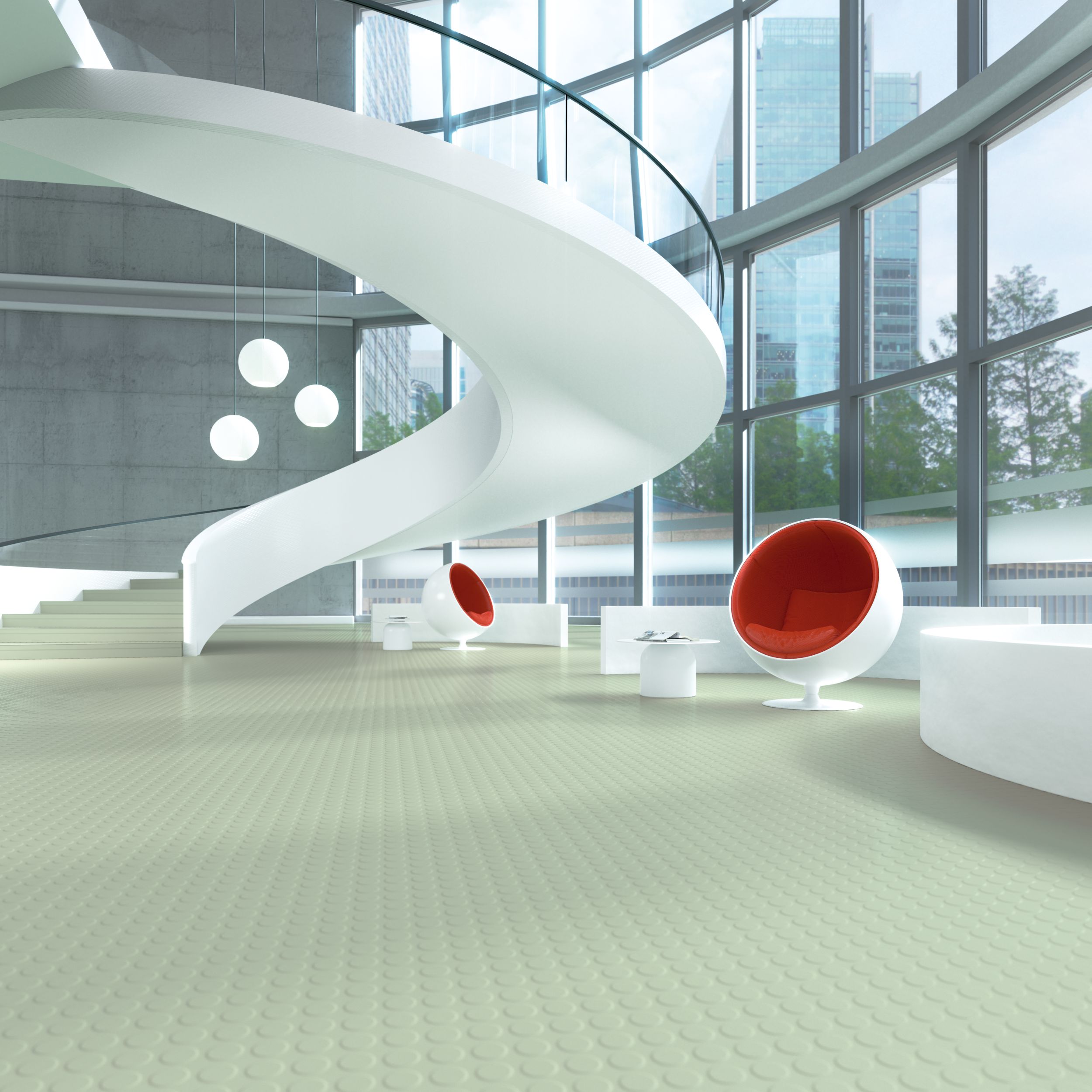 image norament 926 rubber flooring in modern lobby numéro 2