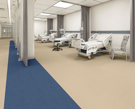 norament kivo rubber flooring in hospital recovery area imagen n&uacute;mero 3