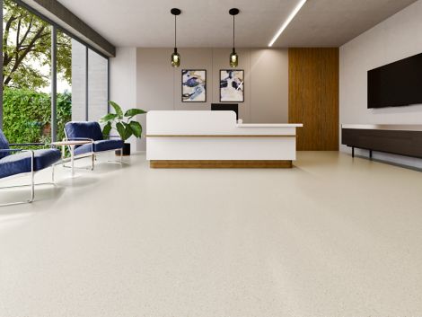 norament 926 satura rubber flooring in reception area imagen número 5