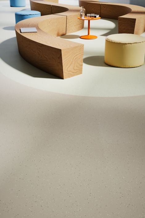 noraplan convia rubber flooring in lobby image number 6