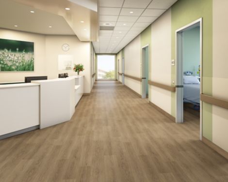 nora by Interface noravant timber rubber flooring in hospital corridor num&eacute;ro d&rsquo;image 3