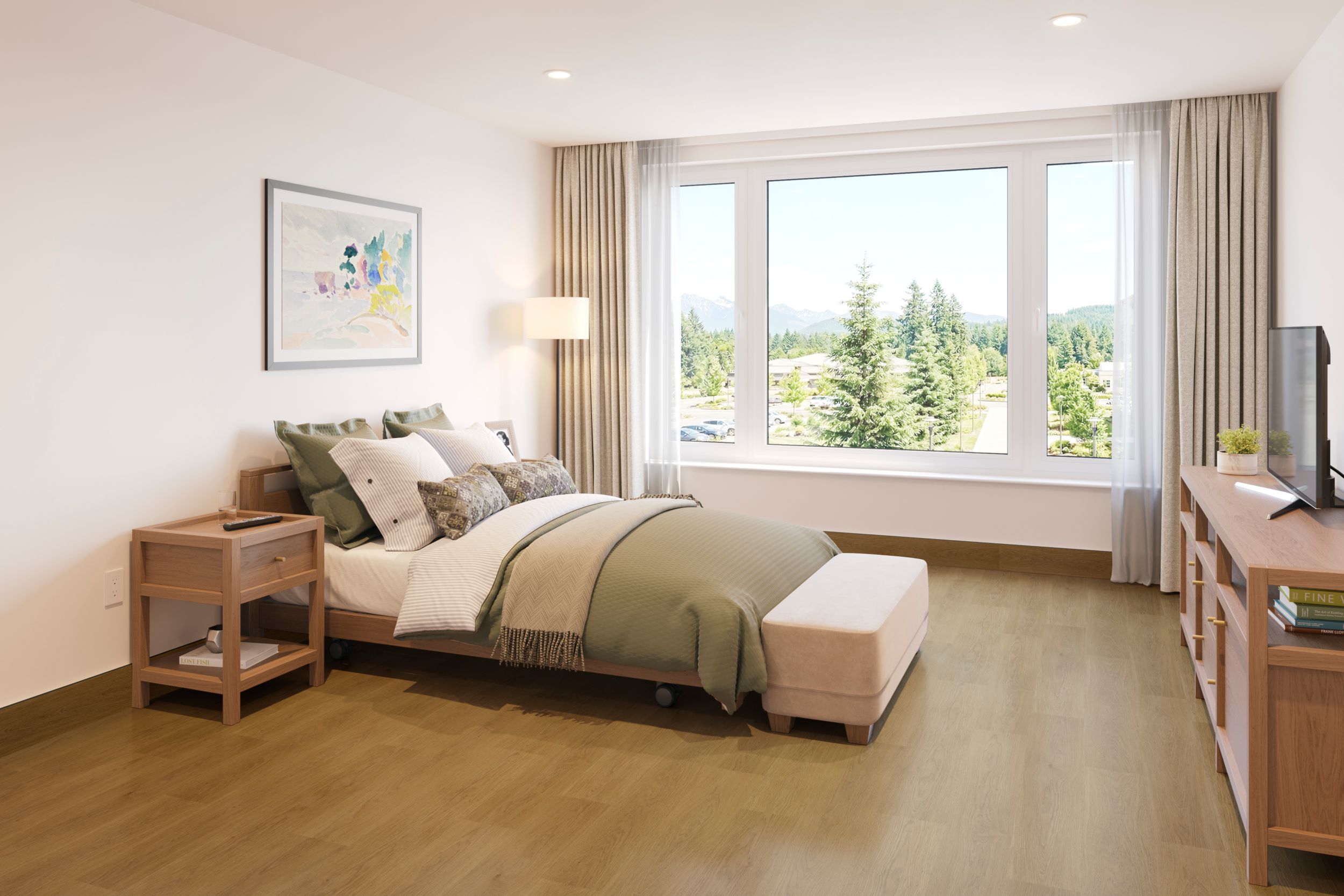 nora by Interface noravant timber rubber flooring in senior living bedroom num&eacute;ro d&rsquo;image 5