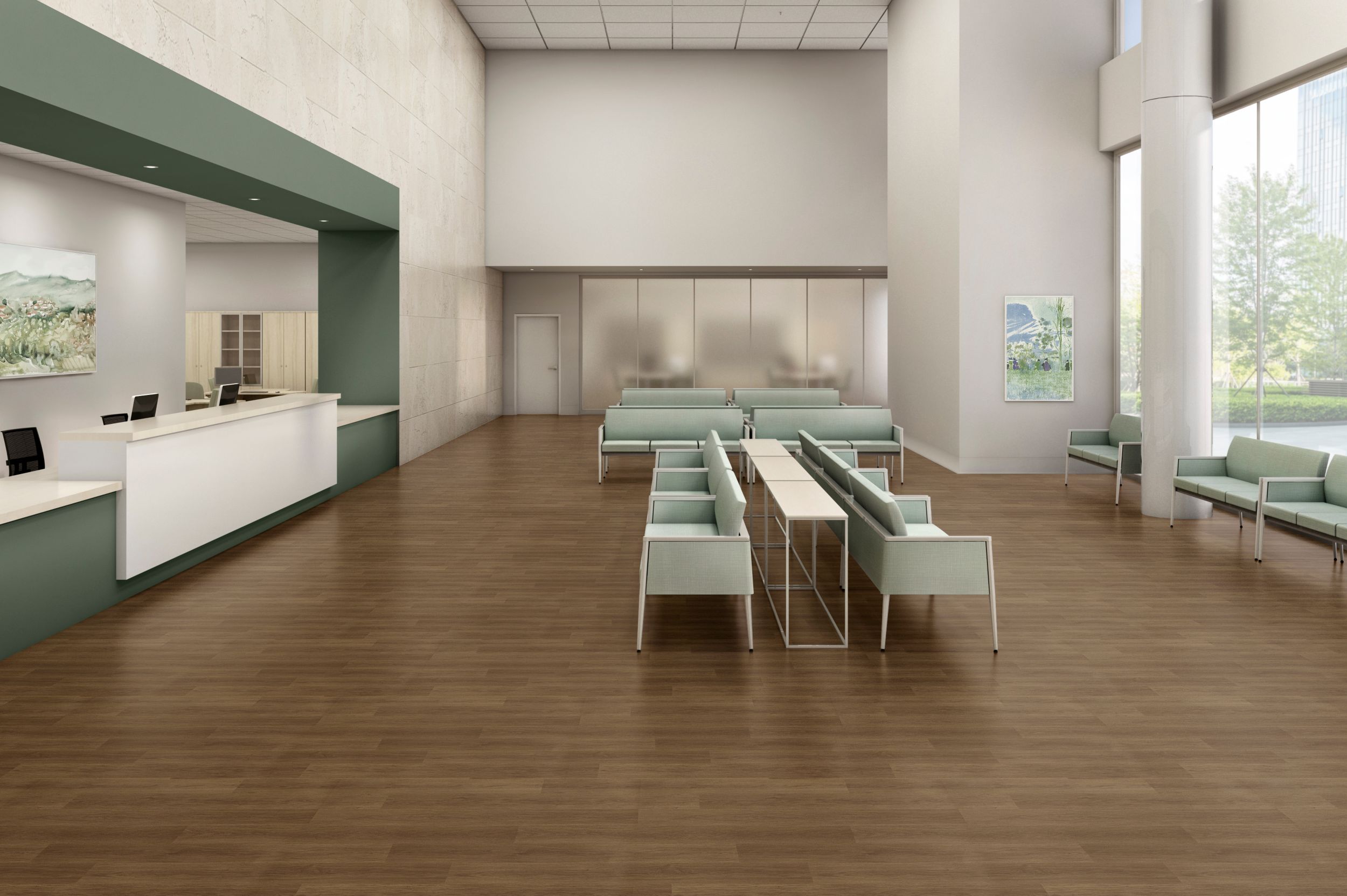 noravant timber rubber flooring in healthcare lobby num&eacute;ro d&rsquo;image 10