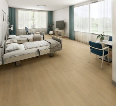 noravant timber rubber flooring in patient room image number 4
