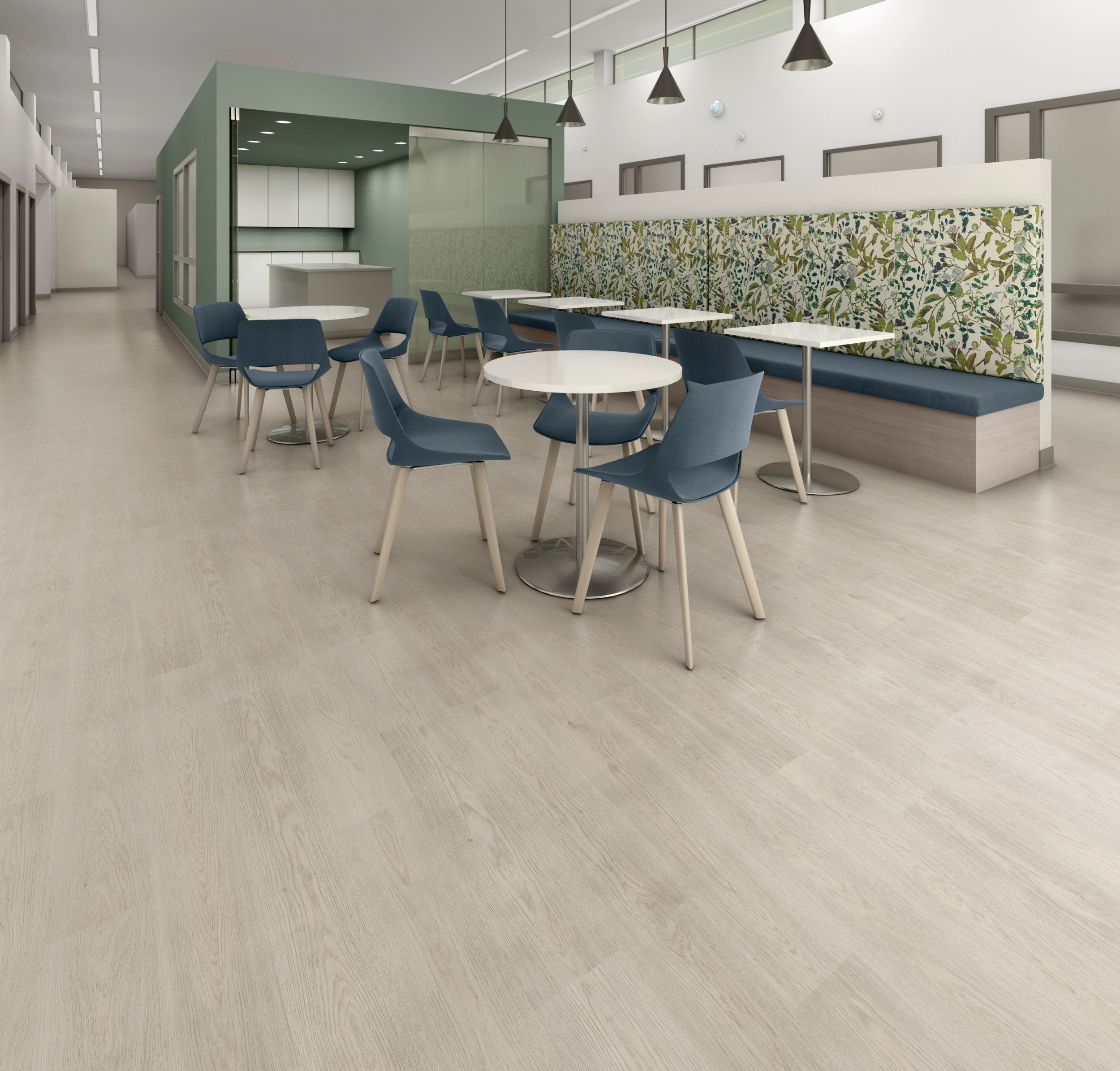 noravant timber rubber flooring in lobby with dining chairs image number 6