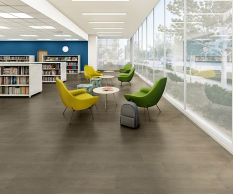 noravant timber rubber flooring in library image number 8