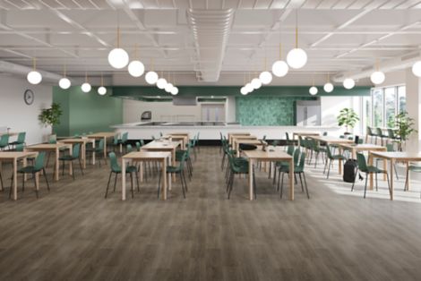 nora by Interface noravant rubber flooring in workplace canteen Bildnummer 22