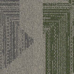 Open Air 403 Transition Carpet Tile In Nickel/Moss
