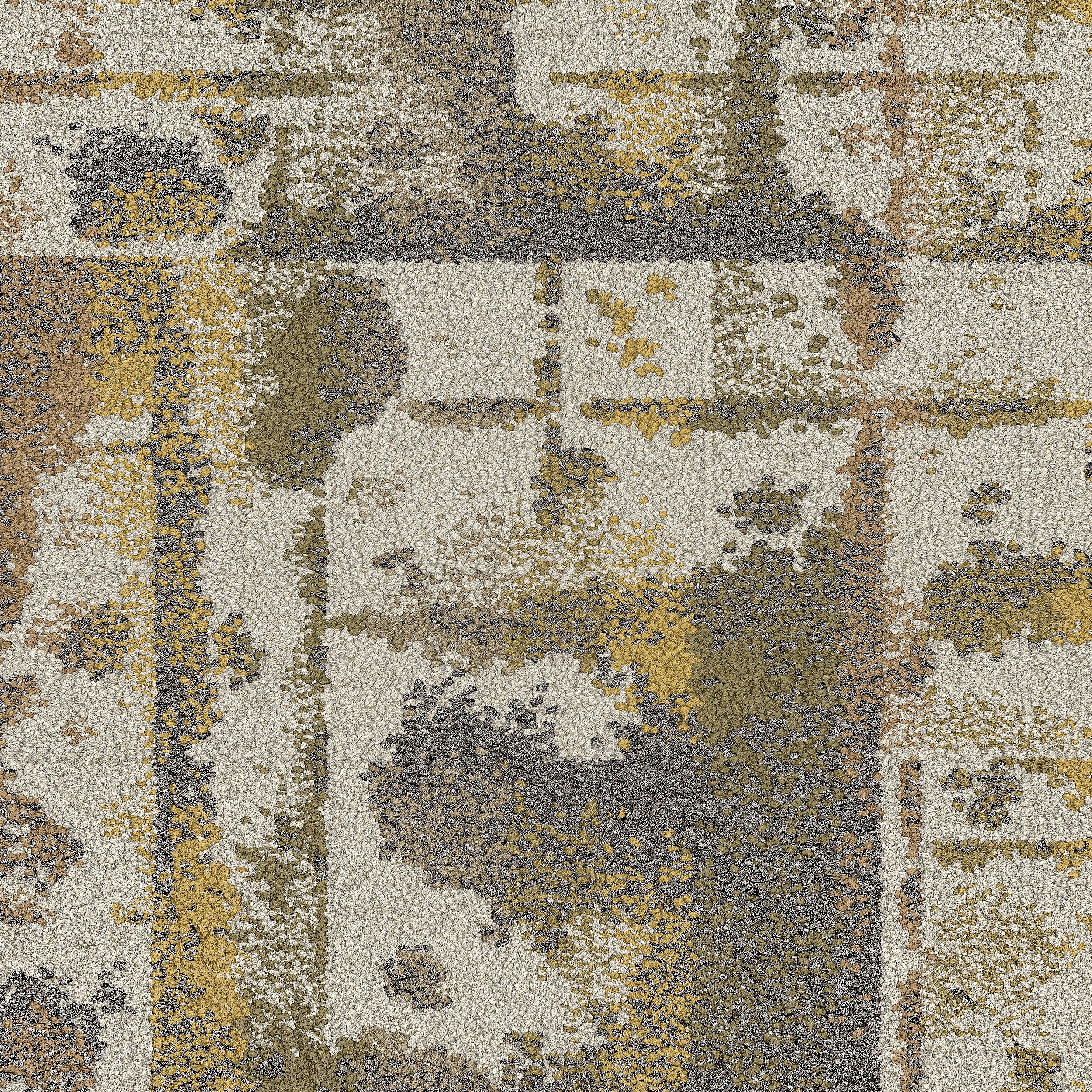 Panola Mountain Carpet Tile In Yellow Lichen image number 9