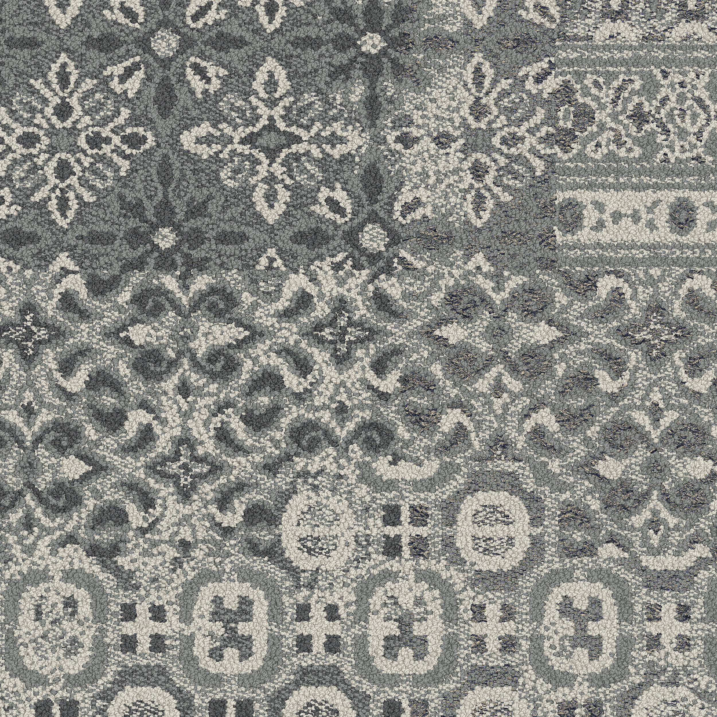 Rekindled carpet tile in Steel image number 4