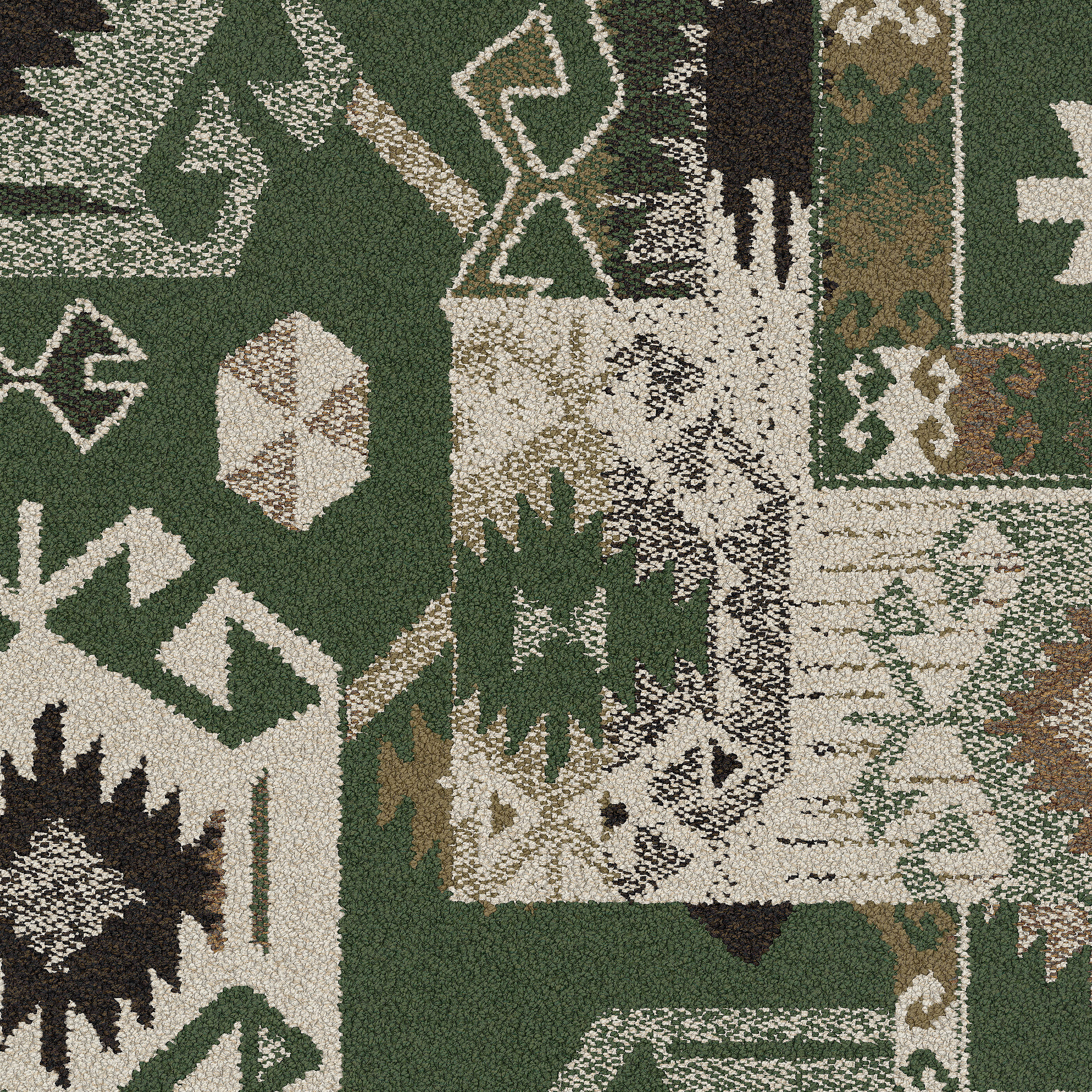 Retrospec carpet tile in Emerald image number 5