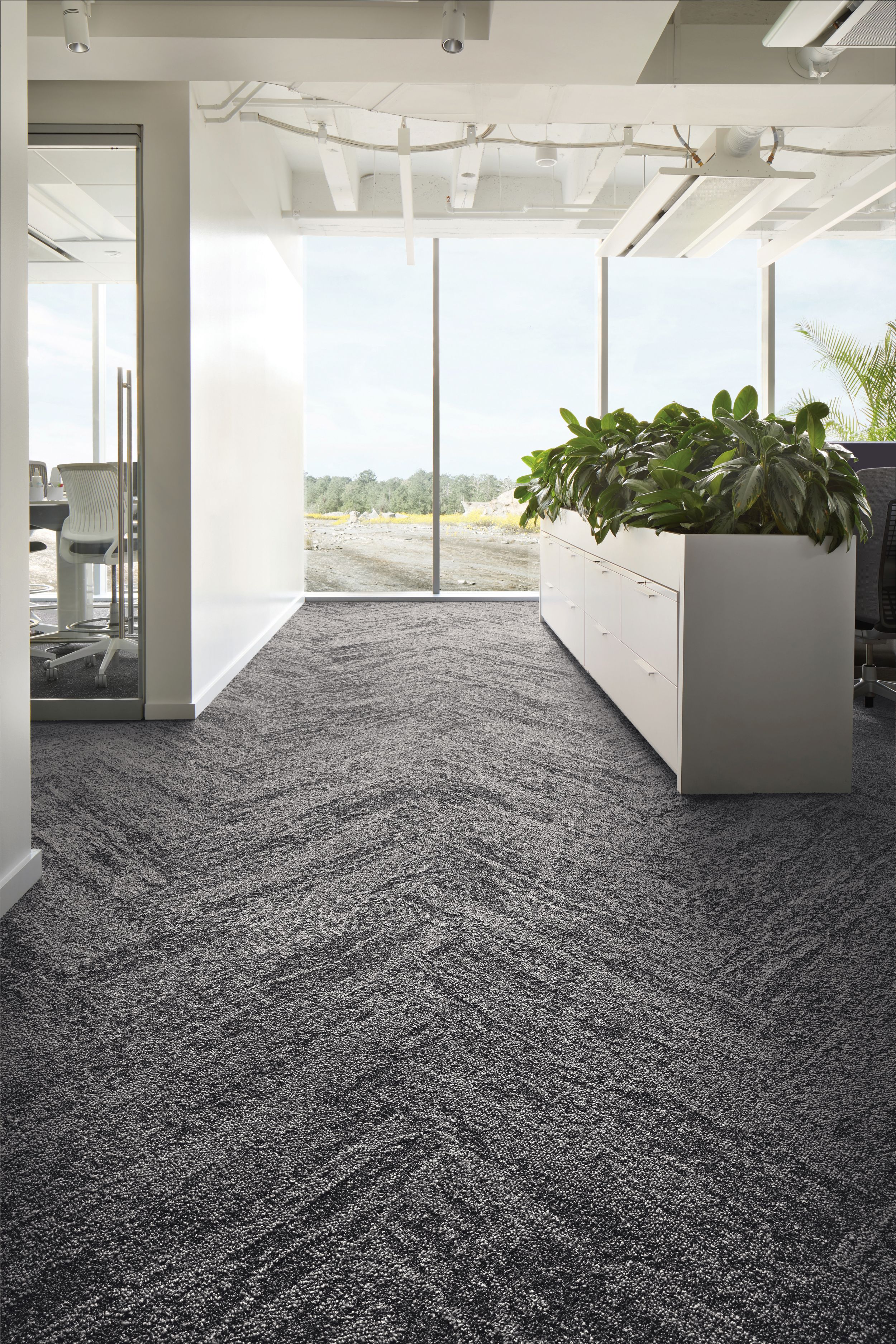 Interface Rock Springs plank carpet tile in walkway of office  numéro d’image 1