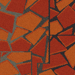 Rue Carpet Tile In Orange