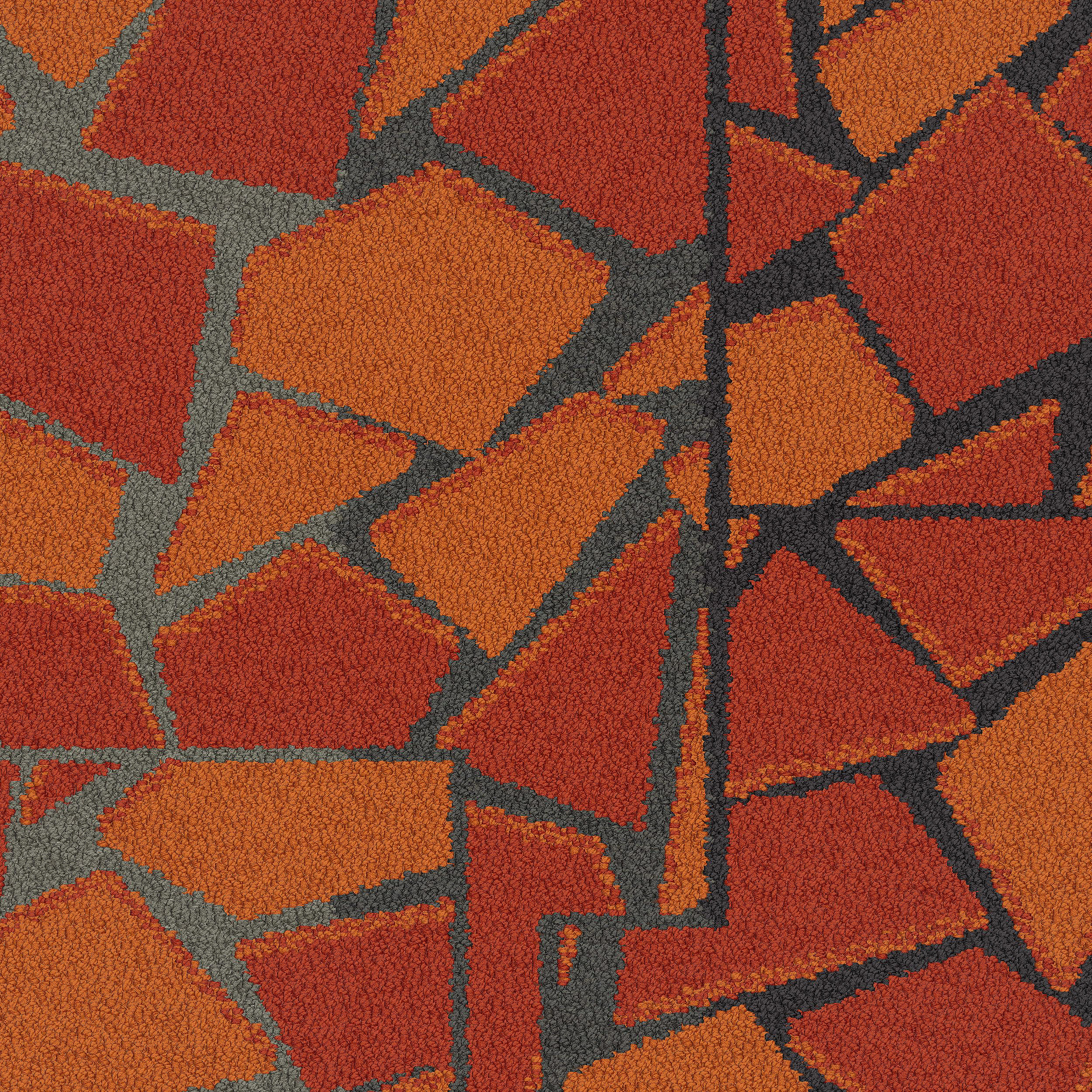 Rue Carpet Tile In Orange image number 2