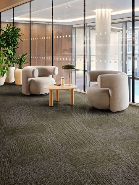 Interface Out of Bounds carpet tile in workplace lobby image number 4