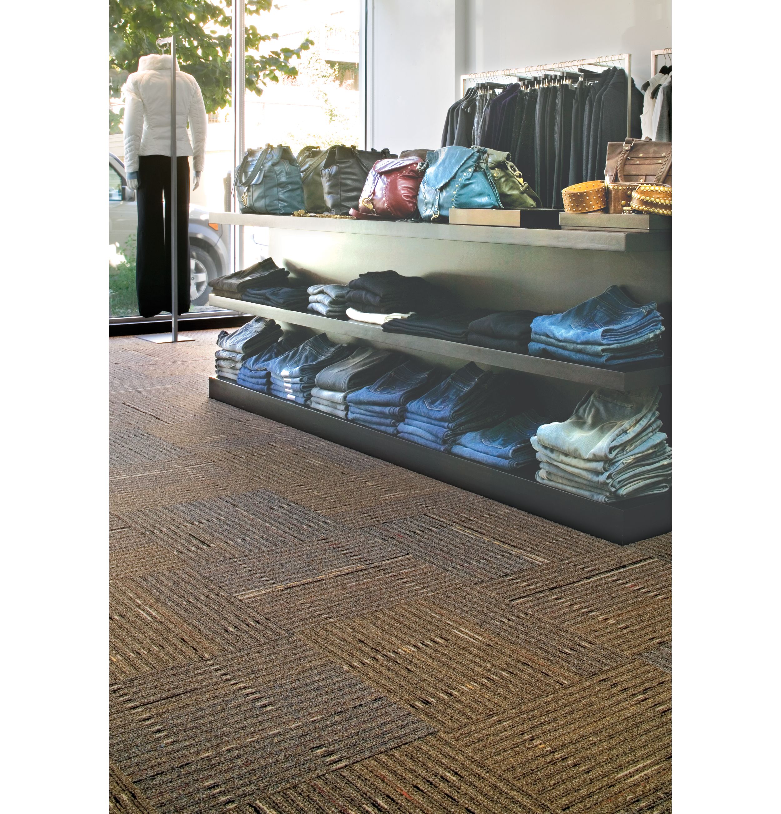 Interface Stroud II carpet tile in retail store image number 2