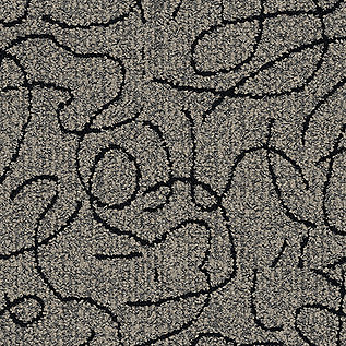 Unspooled carpet tile in Graphite