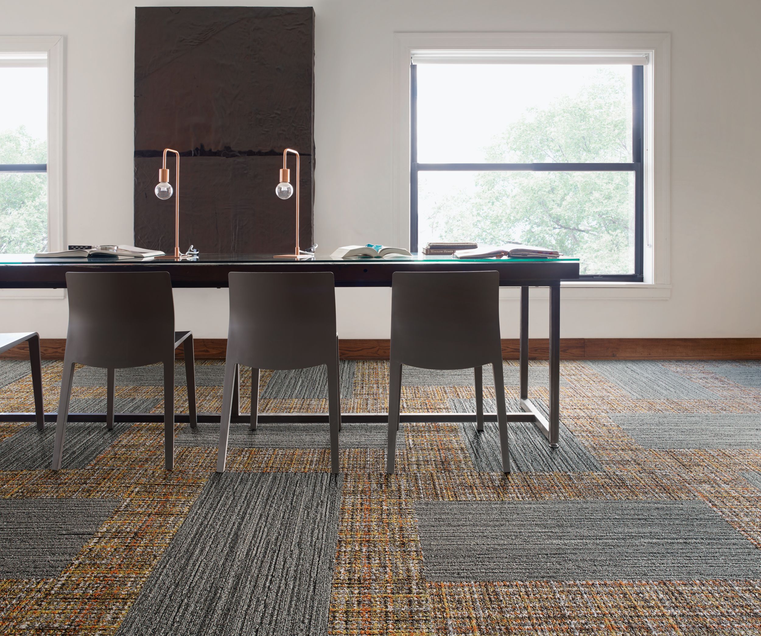 WW895: World Woven Collection Carpet Tile by Interface