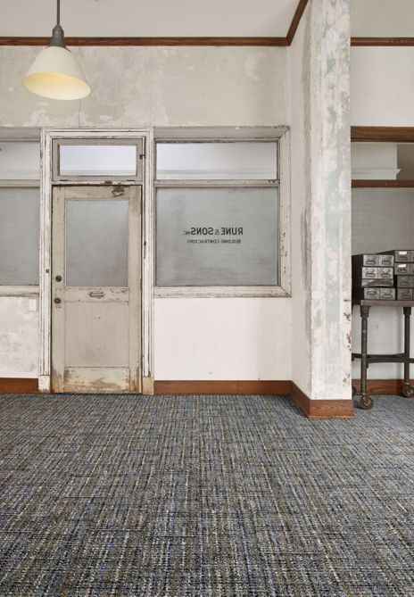 Interface WW895 plank carpet tile in office common area