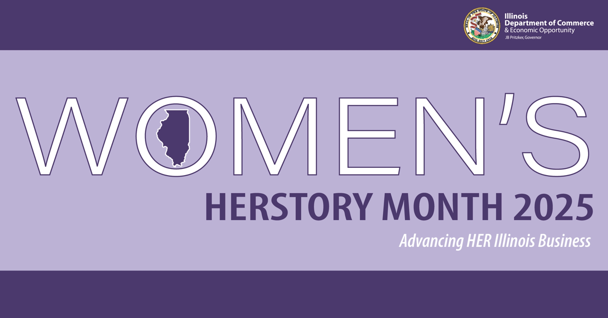 Women's HERstory month 2025 banner